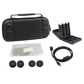 

Storage Bag+Game Cassette Bag+Protective Film+Type-C Charging Cable+Silicone Cap+Dusting Cloth+Dust Card for Switch Lite
