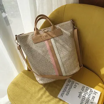 

Fashion Women Straw Bag Woven Handbag Purse Crossbody Casual Travel Summer Bags