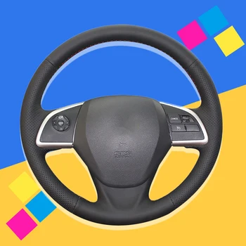 

Auto Braid On The Steering Wheel Cover for Mitsubishi Outlander 2013 2014 Mirage 2014 ASX L200 2015 2016 Car Braiding
