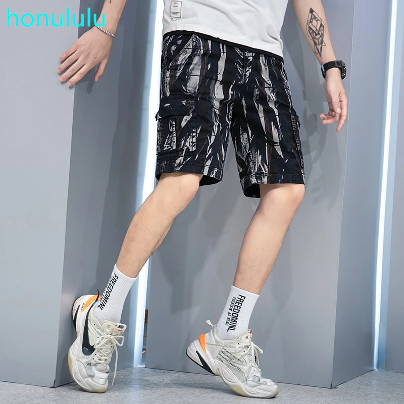 

2020 summer clothes new overalls shorts men summer tide brand casual multi-pocket five-point pants camouflage