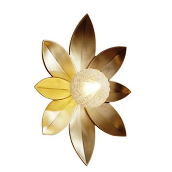 

Brass Flower Shape Nordic Wall Lamp Living Room Lamp Aisle Lamp Corridor Lamp Bedroom Bedside Lamp Free Shipping