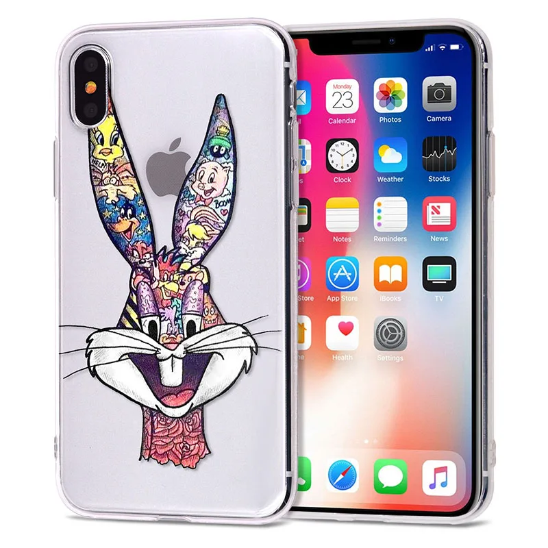 Чехол для iPhone ХIХ 11 Pro, чехол 5, 5S, 6, 6 S, 7, 8 Plus, X, XS, Max, тату, мультяшный чехол для iPhone 7, чехол из мягкого ТПУ для iPhone XR, чехол
