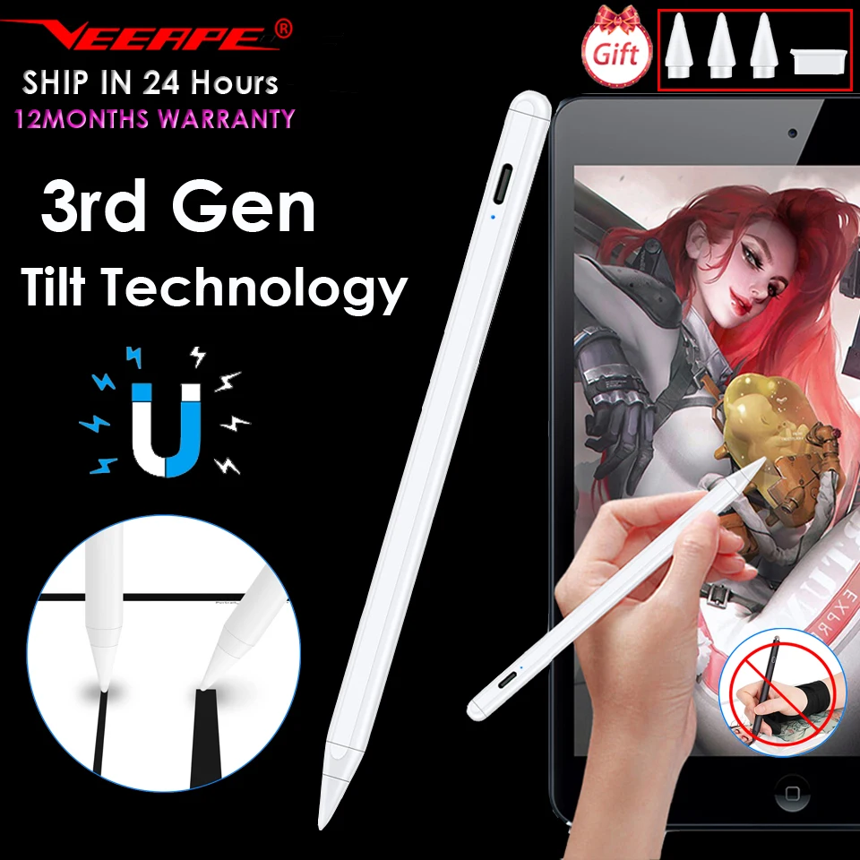 Стилус для iPad карандаш Pro 11 12 9 2020 10 2 2019 7 2018 Air 3 Mini 5 сенсорная ручка Apple Pencil|Стилусы