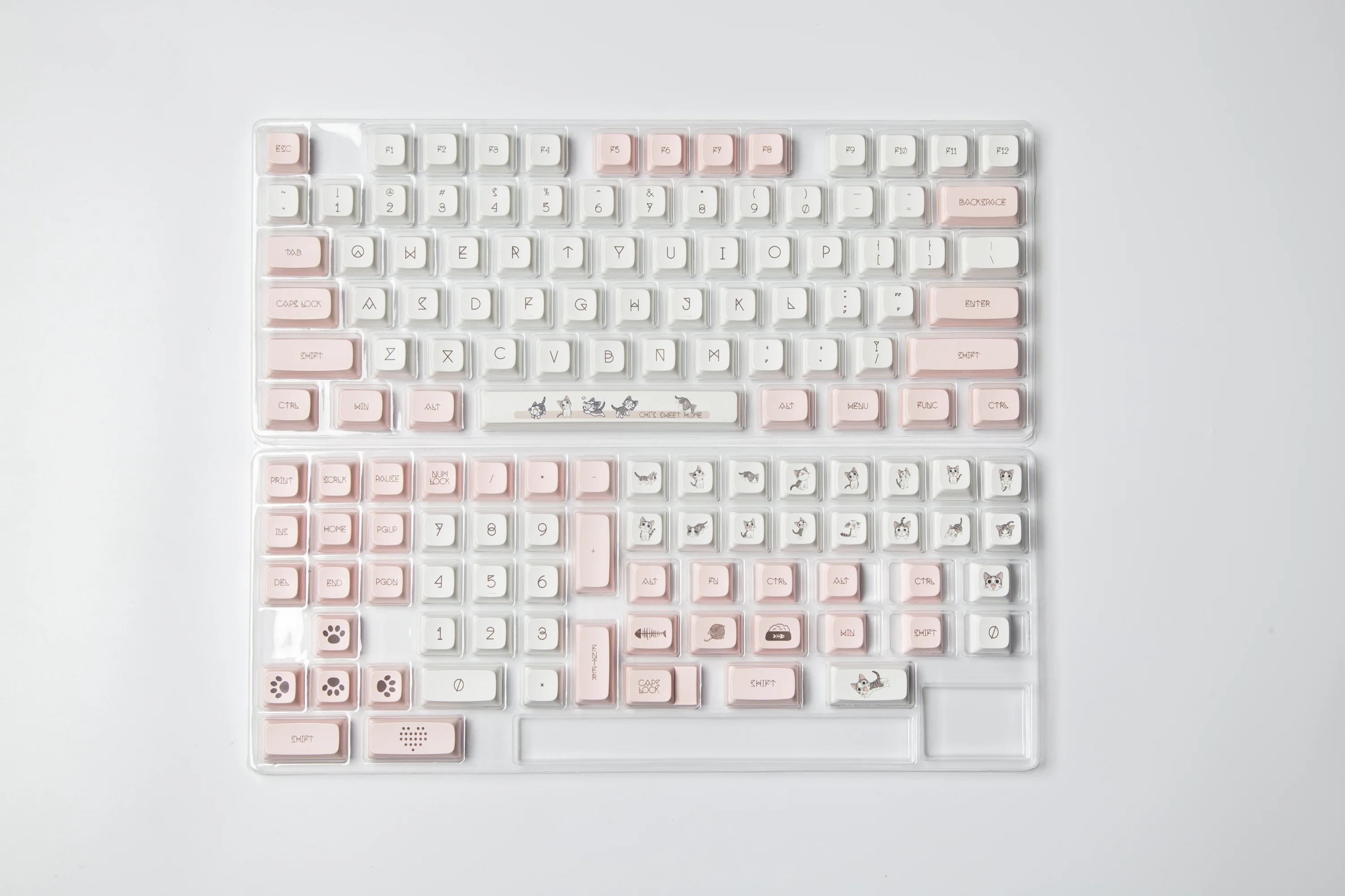 137 Kitty Cat Paw Pink Cute Kawaii XDA Keycaps - 3 - Kawaii Mix