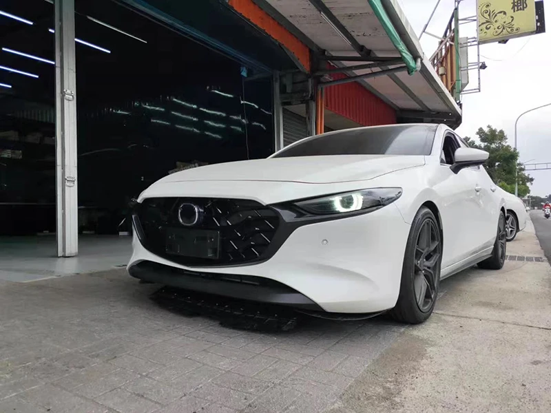 Автомобильный передний бампер гоночная решетка радиатора Накладка для Mazda 3 AXELA- гоночные решетки решетка Вокруг Накладка