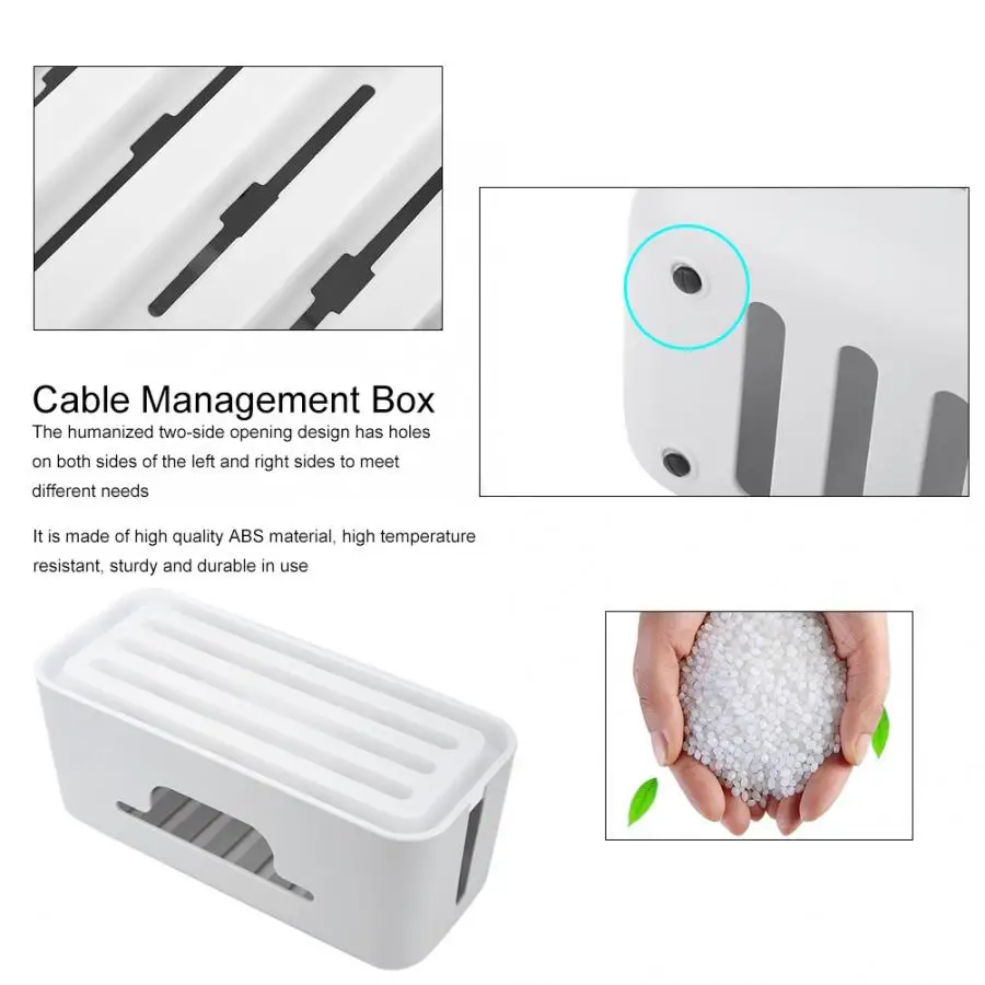 Strip Storage Box Cable Organizer Large Capacity Home Wire Cable Management Box Case Socket Charger Holder Storage Organizer