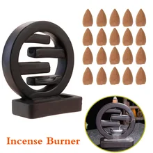 Круглые фарфоровые керамические конусы курильница с держателем набор украшения для дома и офиса подарок