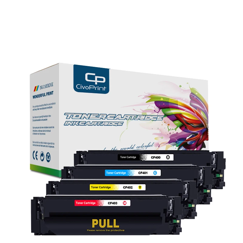 Civoprint совместимый CF400A CF401A CF 400 201A тонер-картридж для hp LaserJet Pro M252dw M252n MFP M277dw |