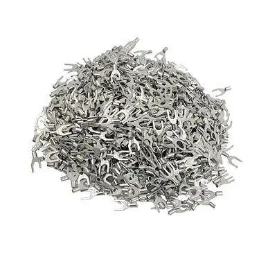 

1000 Pcs SNB2-3.2 AWG 16-14 Non Insulated Fork Terminals Connectors