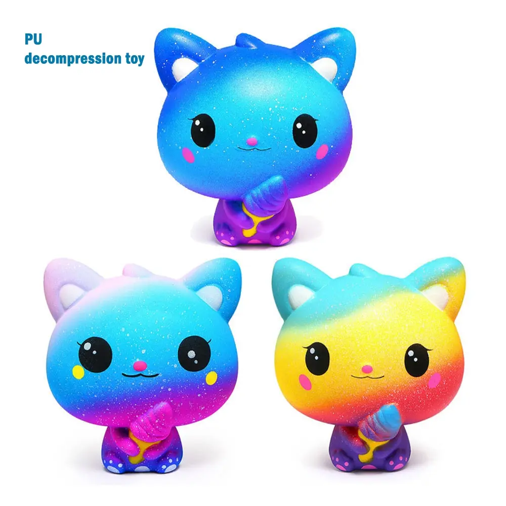 

Rising Stress Relief Funny Toy for Baby Xmas Gift Diy Antistress Squishy Toys Simulated deer dogs Golden Horn Cake Series Slow