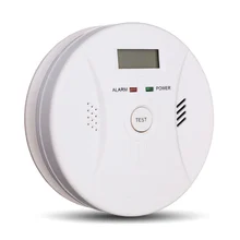 Новое поступление 2 в 1 комбинированный Угарный газ+ дымовая сигнализация батарея работает со и детектор дыма