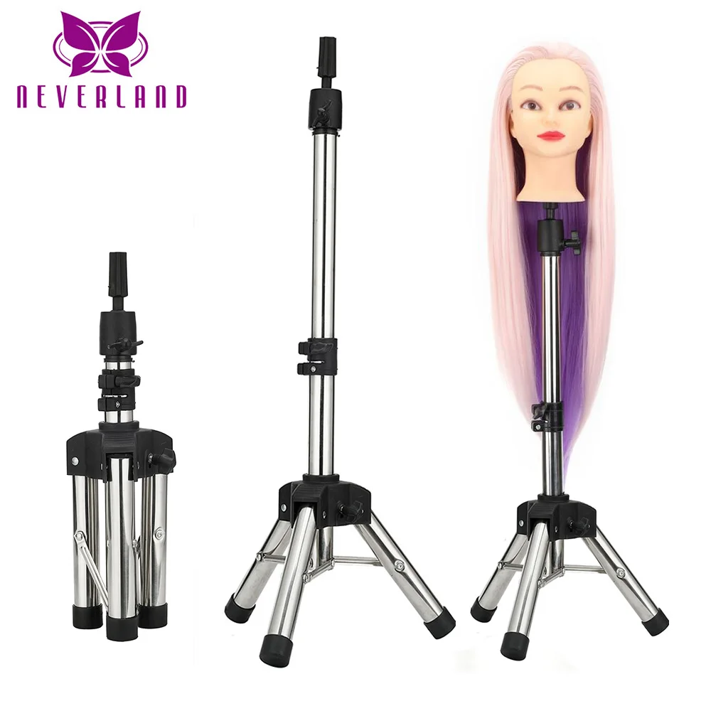 Adjustable Tripod Stand Mannequin Head Wig Stand Prosthesis Doll Holder