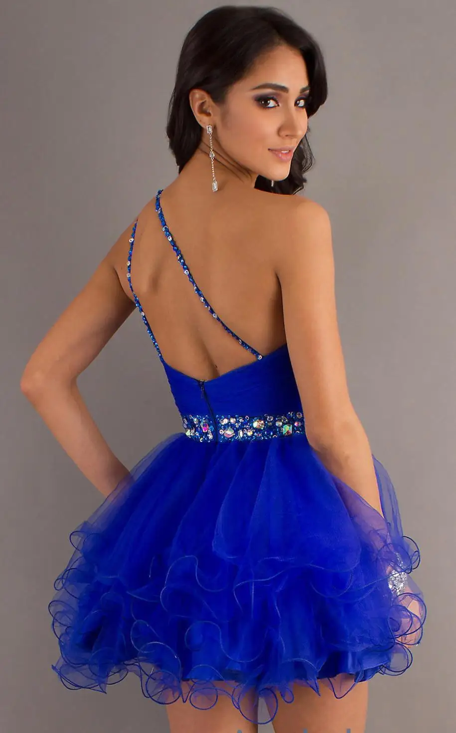 Бандажное платье vestido de noiva, новинка,, сексуальное короткое платье на одно плечо с кристаллами, платье подружки невесты
