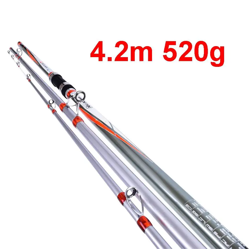 ZZ05 Fuji Top Ring 4.2m 520g Kali Pure Carbonfiber SurfCasting Rod