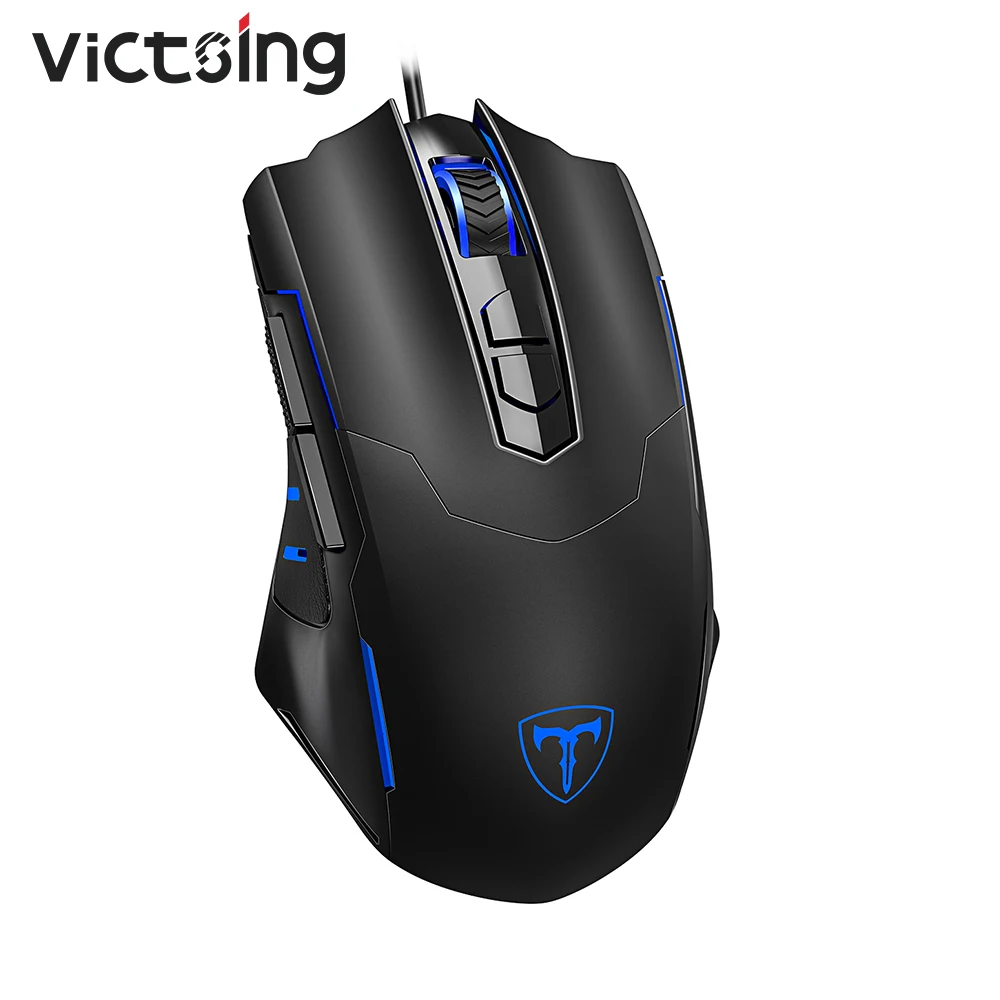 Игровая мышь VicTsing PC034 эргономичная проводная регулируемая 7200 DPI 7 кнопок RGB