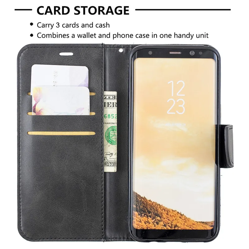 Coque S10Plus S10E аксессуары для телефонов пара простой модный кожаный флип чехол