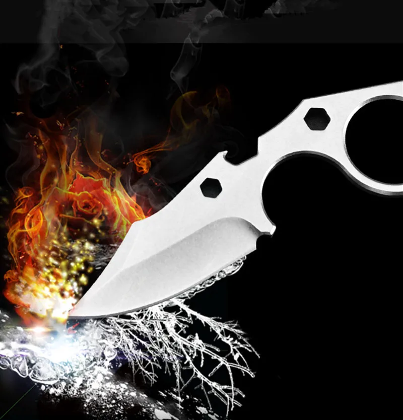 HS инструменты тактический нож с неподвижным клинком ножи с K оболочкой и чокер, Karambit выживания защитный нож