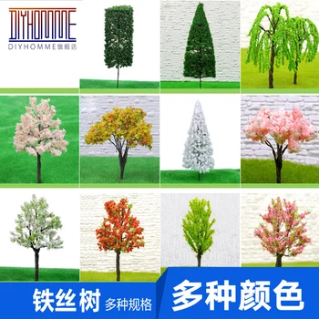 

10x/pack iron wire trees railroad model train layout scale model Architecture miniature model trees railroad model train layout