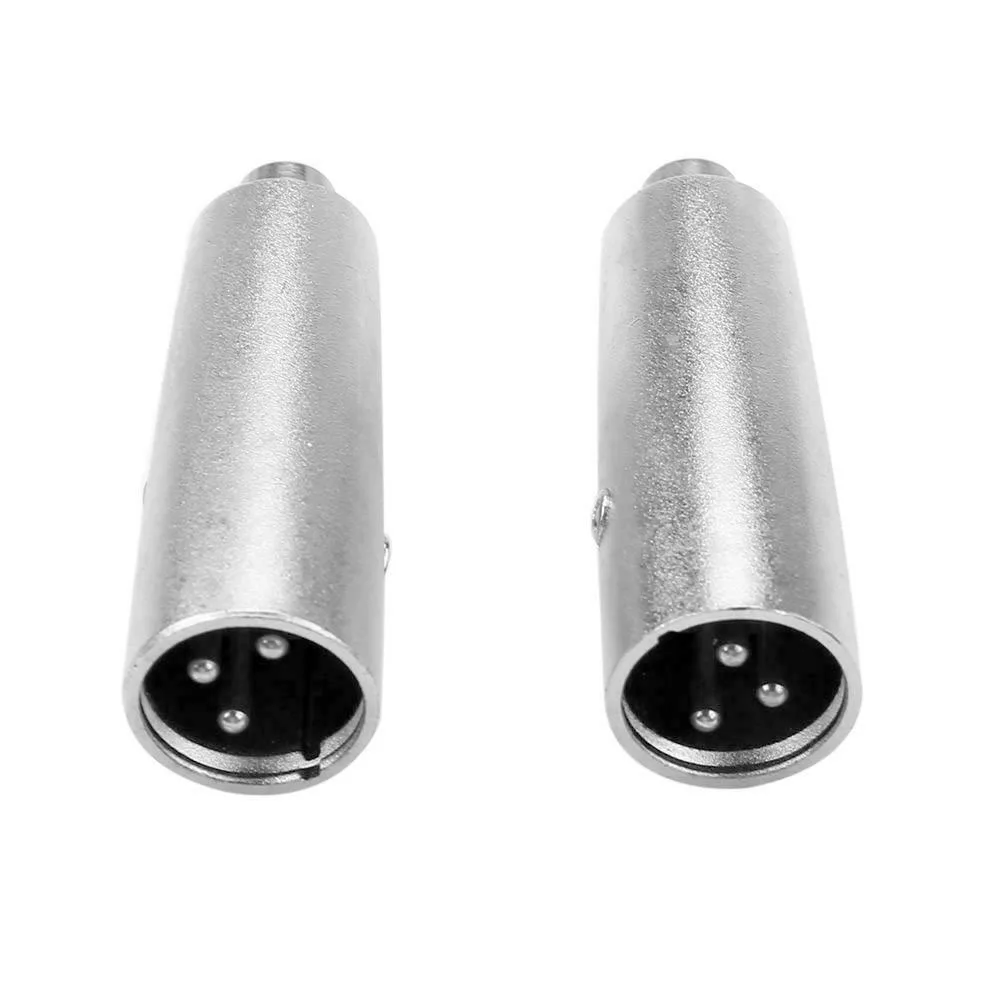 2 шт./компл. микрофон видео металлический штекер DJ 3P XLR для аудио мужчин и женщин конвертер Jack адаптер Инструменты Прочный дом