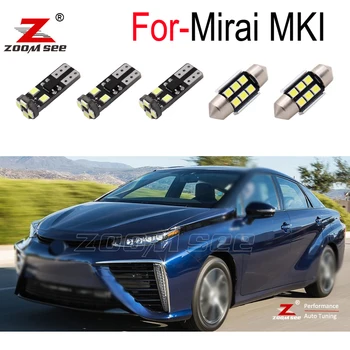 

13pc LED indoor trunk door lamp + LED interior dome lights mirror bulb kit for Toyota for Mirai MKI 2014 to 2018 2019 2020