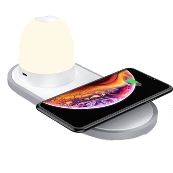 

Creative wireless charger + night light multi-function separate magnetic type 10W fast charge FOR: iphone Samsung Huawei xiaomi