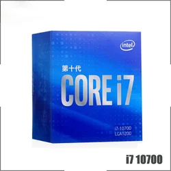 Intel Core i7-10700 i7 10700 2.9 GHz Eight-Core 16-Thread CPU Processor L2=2M L3=16M 65W LGA 1200 Sealed and come with the fan Intel Core i7-10700 i7 10700 2.9 GHz Eight-Core 16-Thread CPU Processor L2=2M L3=16M 65W LGA 1200 Sealed and come with the fan