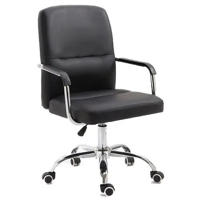 PU wheel black Высокое качество 1808 Poltrona офис Live Silla геймер кресло из искусственной кожи колесо Эргономика может лежать бытовые стальные ножки - Цвет: PU wheel black