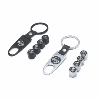 

New 5PCS Auto Wheel Tire Valve Stem Caps Cover For Nissan New Qashqai Murano X Trail X-trail Teana Car accessories