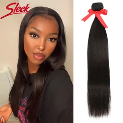 Sleek 30 Inch Human Hair Bundles For Women Straight Hair Extensions Single Bundles Natural Brazilian Human Hair Extensions