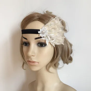 

Vintage Hair Accessory Feather Flapper Headband Women's Fascinator Fancy Dress Costume Headwear