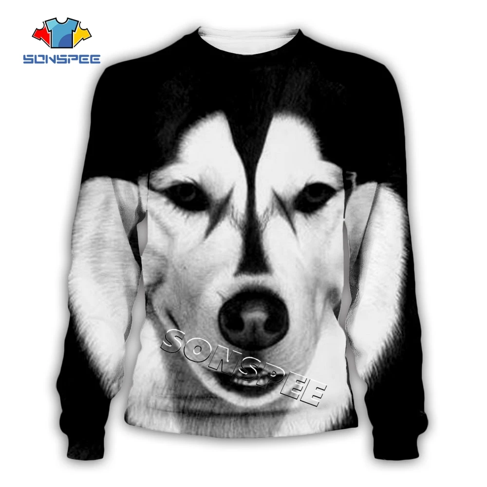 0-SONSPEE Fashion Men Pullover Long sleeve Women Casual Hip hop Tops Streetwear 3D Animal Print Funny dog face Sweatshirts Hoodies (1)