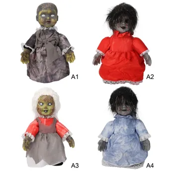 

Scary Ghost Bady Doll Electric Walking Dancing Toy With Lumiouns Head For Horror Haunted House Party Props Halloween Decoration
