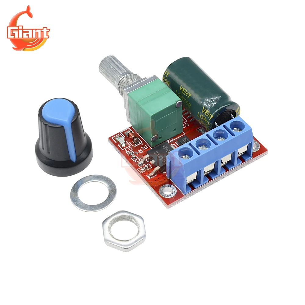 Pulse Width Modulation PWM DC Motor Speed Controller Control Regulator Module 5A Switch Function 90W 4.5-35V LED Dimmer Board