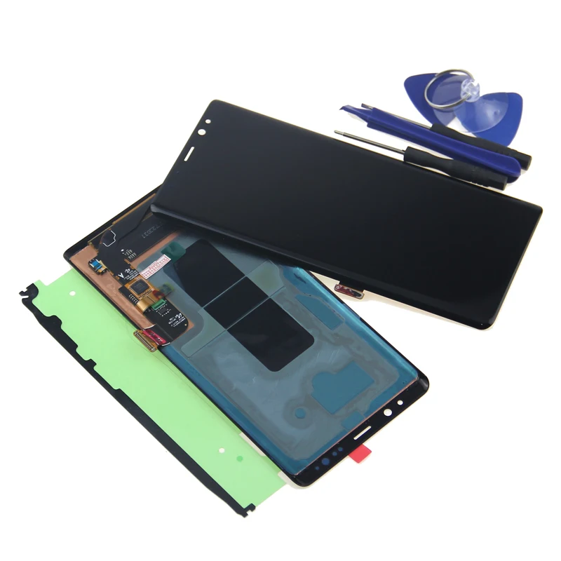 Супер AMOLED дисплей совместим с samsung Galaxy Note 8 N950A N950F lcd кодирующий преобразователь сенсорного экрана в сборе с рамкой с инструментом