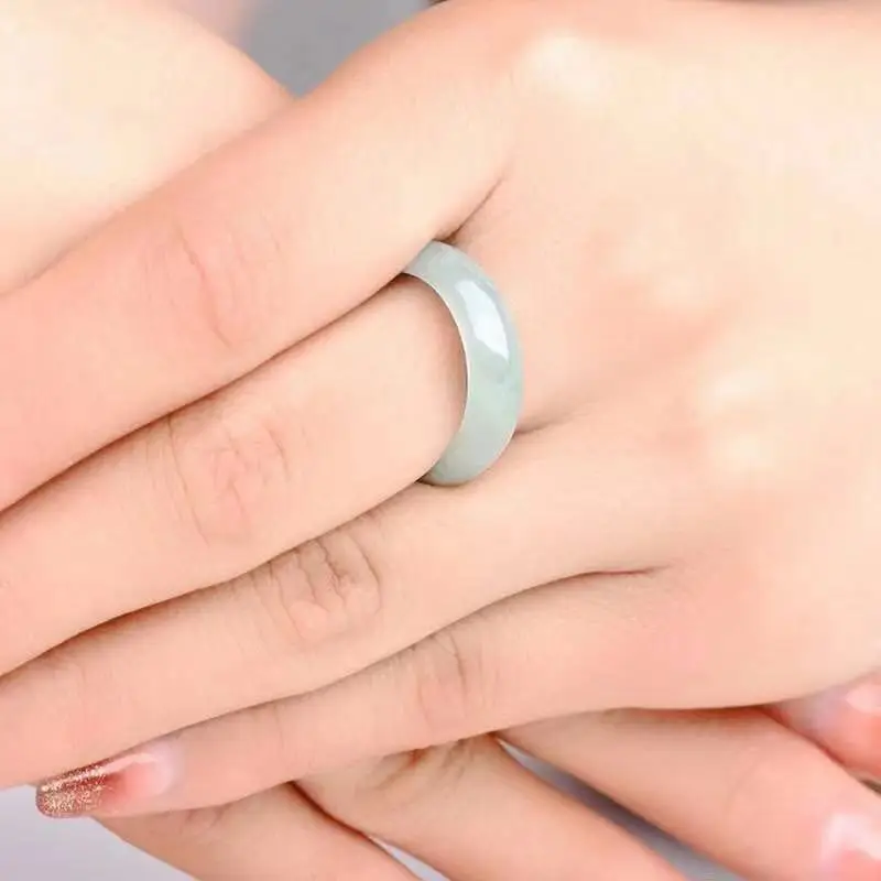 Classic natural jade ring women party wedding jewelry gift Wedding Rings