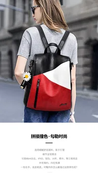 

2020 new women's shoulder bag anti-theft school bag multifunctional double zipper large capacity leisure travel backpack
