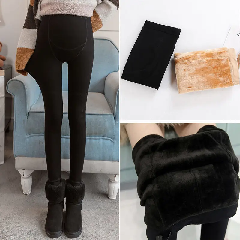 Winter / Summer Pregnancy Leggings Long Solid Trousers For Pregnant Women High Waist Stretch Pencil Pants Maternity Joggers