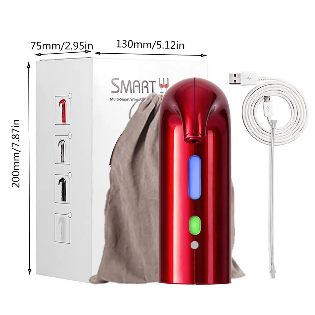 

Wine Electronic Decanter Wine Fast Multi-Intelligent Wine Pouring Device Wine Electric Decanter Portable Wine Decanter