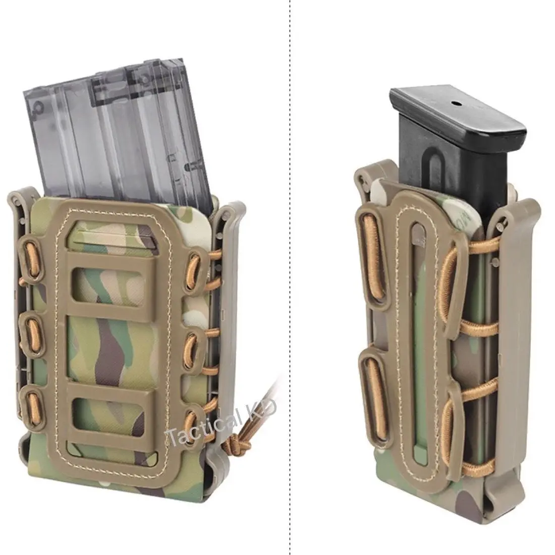 Tactical Magazine Pouch Molle Ar15 M4 5.56 7.62 9mm Quick Release Fast Mag TPR Holster Case Box Hunting Gear for System | Спорт и