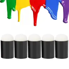 5 шт. Губка палец кисточки Детские Пальчиковые краски инструмент Пластик пигмент, с надписями, комплект