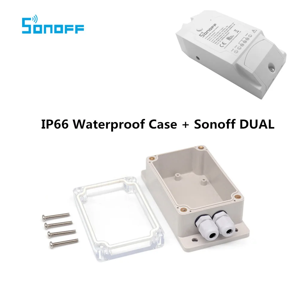 SONOFF IP66 водонепроницаемый чехол для Sonoff Basic Wifi Switch/POW/DUAL/TH16/G1 умный дом - Комплект: NO.4