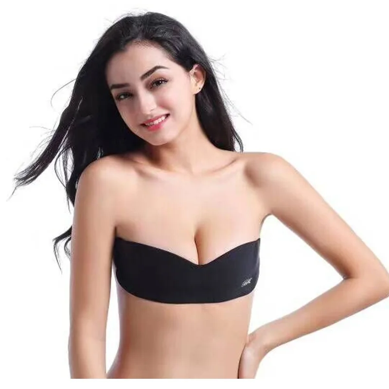 

Hot Sexy Women Silicone Push Up Women's Underwear Invisible Bra Self Adhesive Strapless Bandage Solid Bra Woman Lingerie