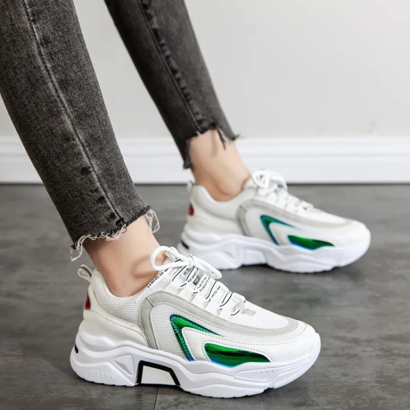 

Women Comfortable Sneaker Shoes Chunky Fashion Sneakers Platform Wedge Shoes Female Zapatos De Mujer Casual Espadrilles K20-38