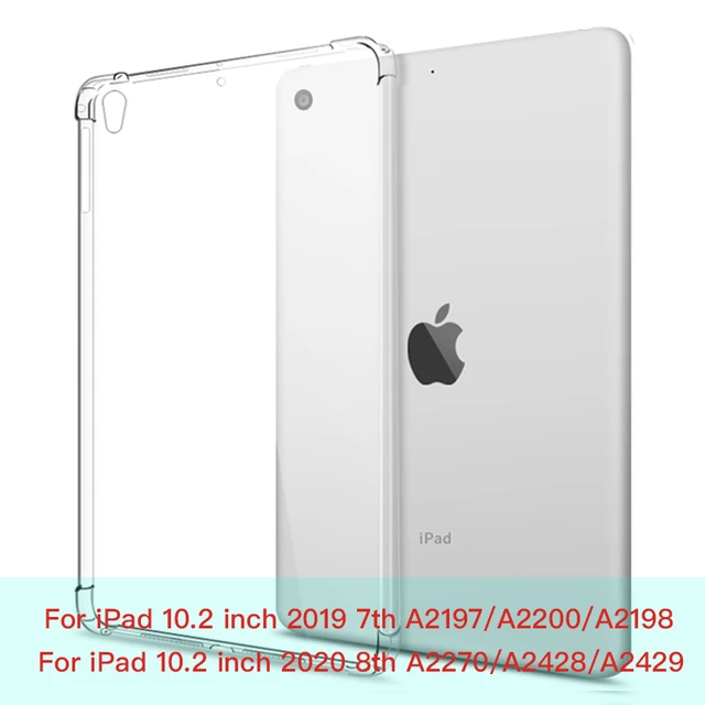 For New iPad 7 8 9 10.2 9.7 2021 5 6 Air 10.9 2 3 4 Case TPU Silicon Transparent Cover For iPad Pro 10.5 '' 11'' Mini 2 3 4 5 6 iPad 10.2 7th 8th