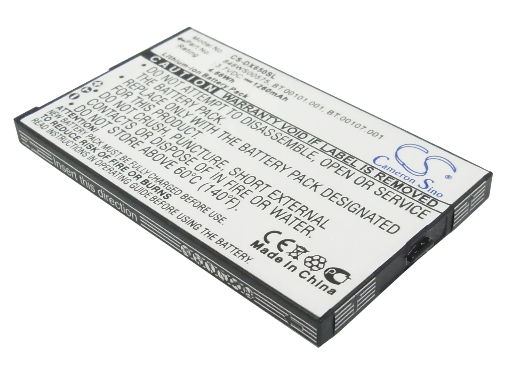 Cameron sino 1260mAh аккумулятор для acer Tempo DX650, 848WS00575, BT.00101.001, BT.00107.001