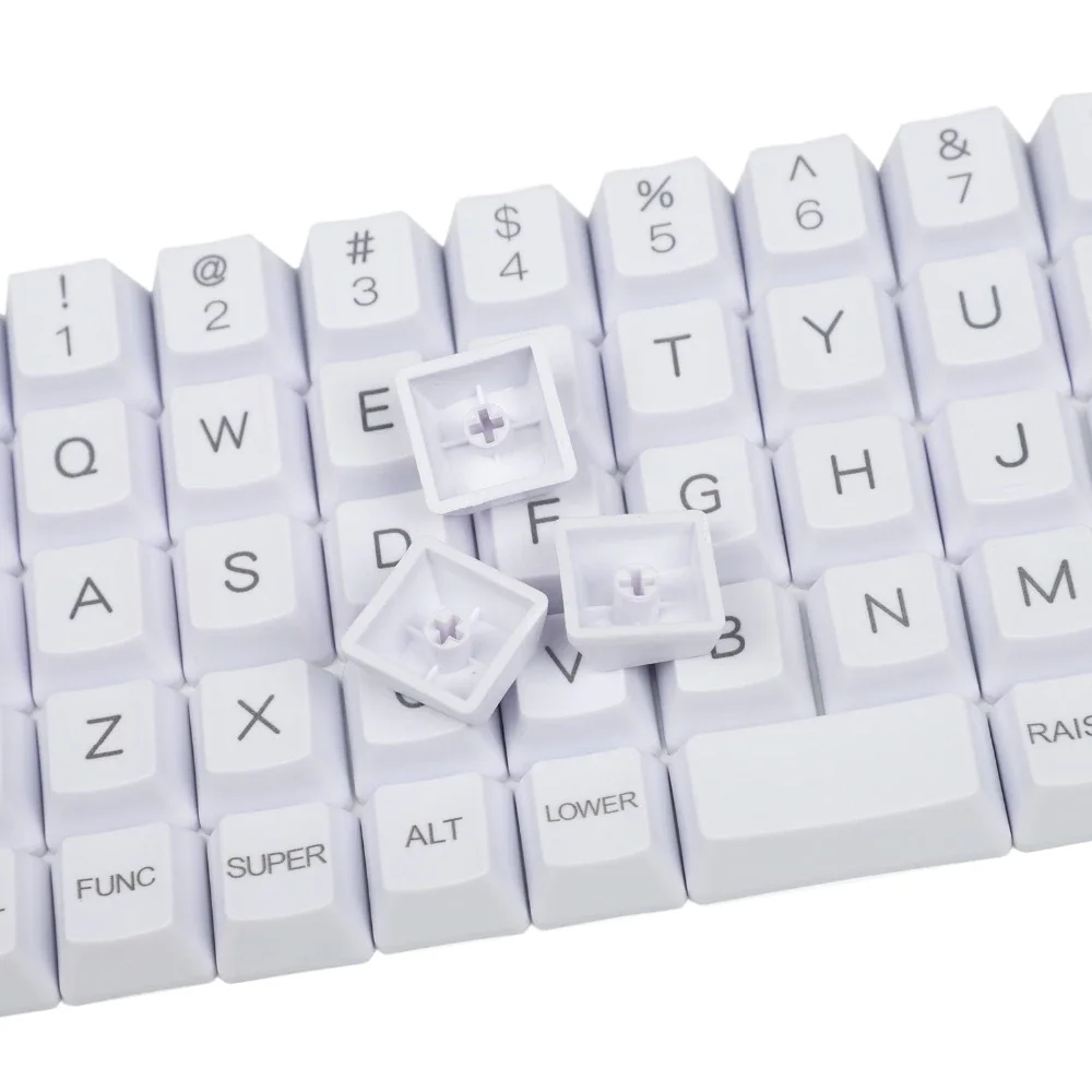 Pbt Keyconjunto Oem 40 40 Carbono Branco Keycap Gravado a Laser Planck Niu40 Preonic Air40 para Teclado Mecânico mx Diy em Branco - Imagem 2