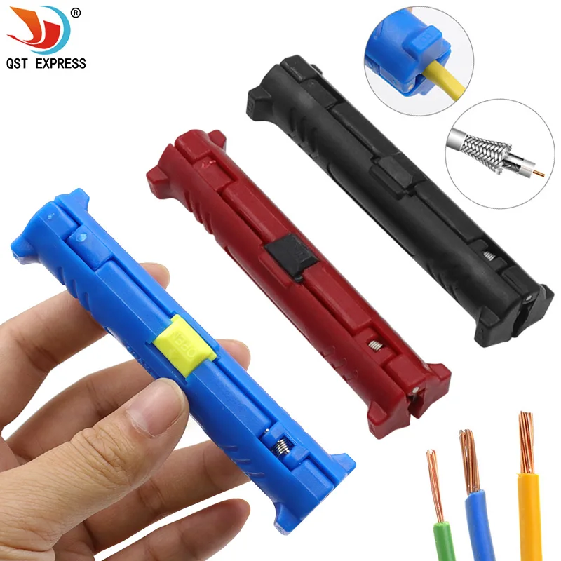 Multi-function Electric Wire Stripper Pen Rotary Coaxial Wire Cable Pen Cutter 