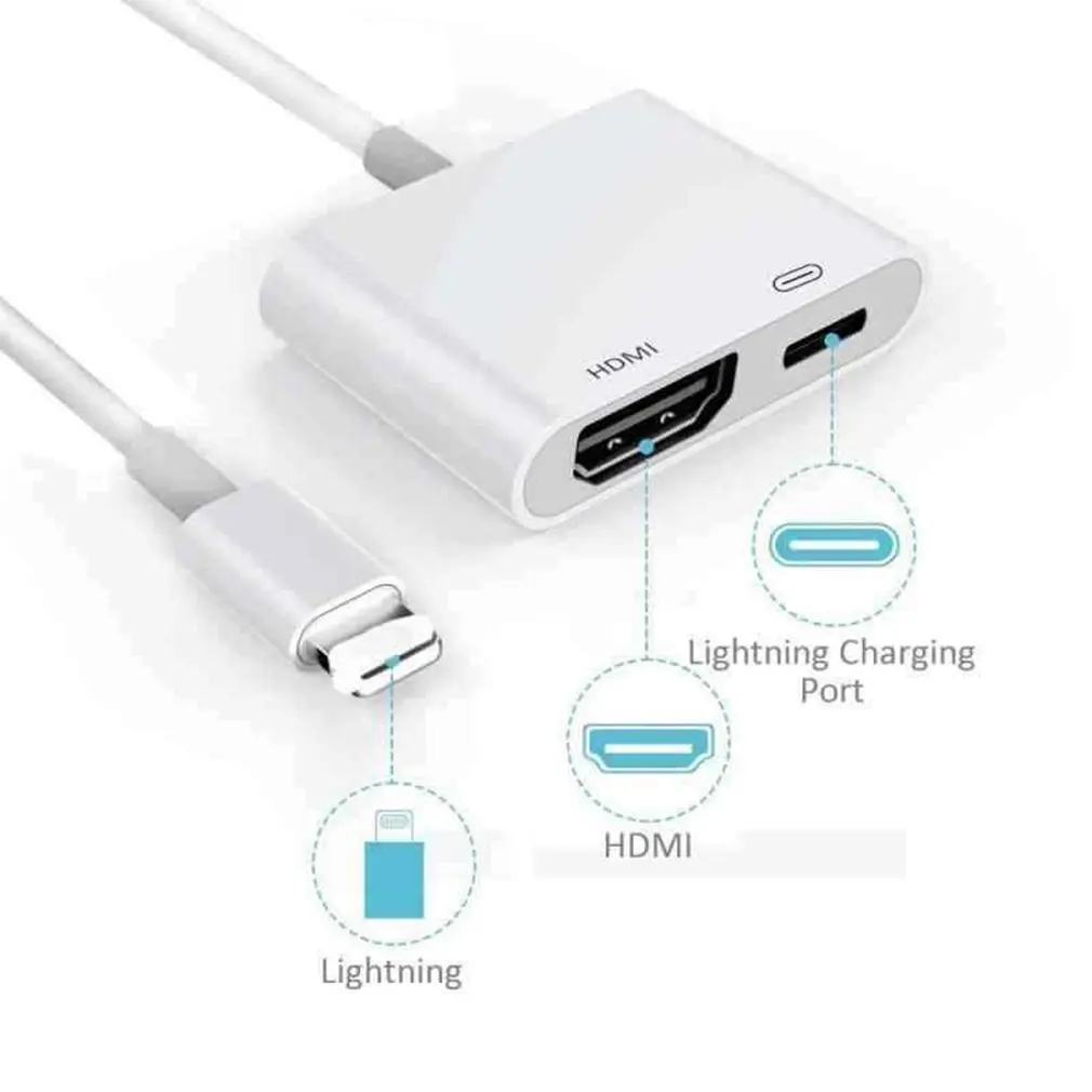Для Lightning-HDMI Кабель-адаптер цифровой AV tv для iPhone 6 7 8 Plus X XS XR для Ipad
