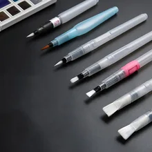 Перьевая ручка одноцветная Водорастворимая цветная свинцовая ручка нейлоновая кисть для хранения воды