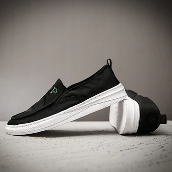 

2020 New Fashion Loafer Shoes Driving Shoes Slip On Breathable Men Canvas Sneakers Zapatos Hombre